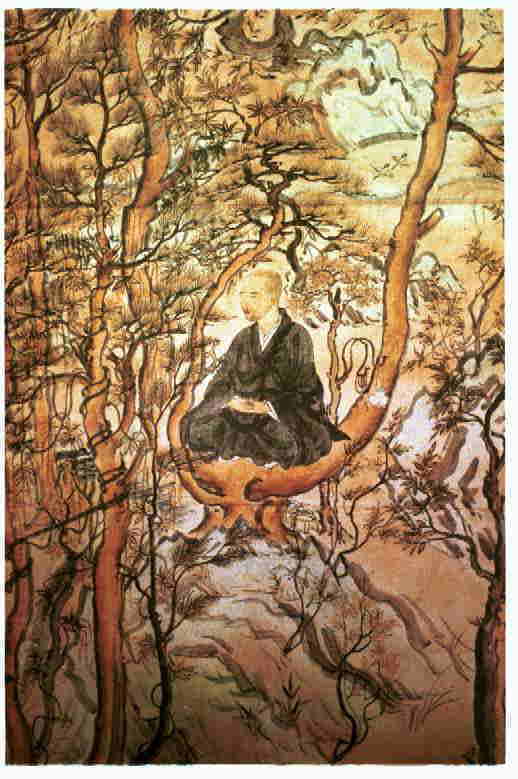 Myoe Shonin a f&aacute;n &uuml;lve medit&aacute;l